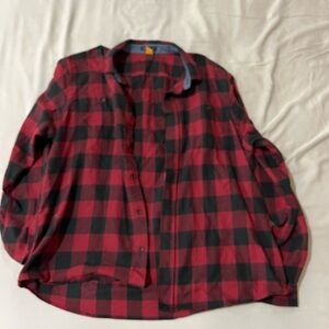 Red and black plaid shirt